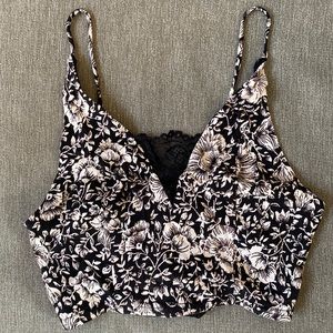 Free people floral crop top